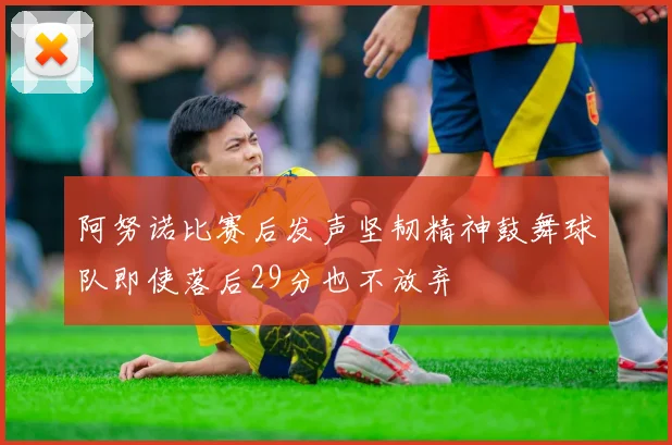 阿努诺比赛后发声坚韧精神鼓舞球队即使落后29分也不放弃