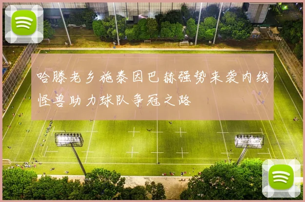 哈滕老乡施泰因巴赫强势来袭内线怪兽助力球队争冠之路